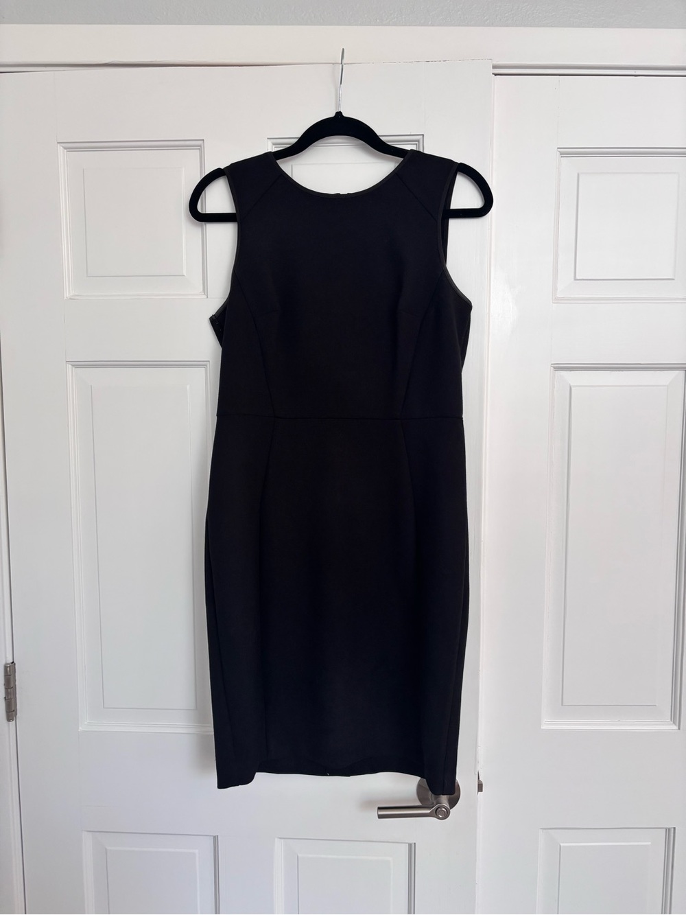 LOFT Black Sleeveless Sheath Dress